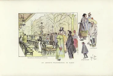 Le peregrinazioni di un artista, a Parigi