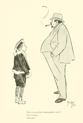 Cartone animato di Phil May, dagli anni 1890