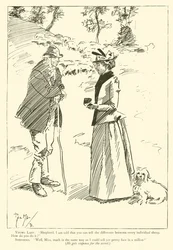 Cartone animato di Phil May, dagli anni 1890