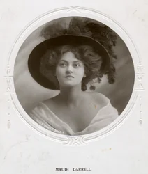 Maudi Darrell, attrice britannica, c1908
