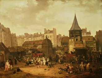 Festa a Les Halles per celebrare la nascita del Delfino Luigi di Francia (1781-89) 21 gennaio 1781, 1783