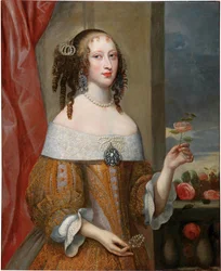 Ritratto della principessa Enrichetta Adelaide di Savoia 1636-1676, elettrice di Baviera