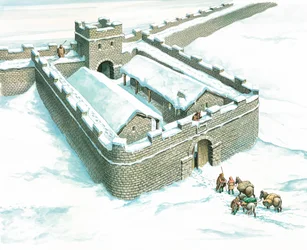 Winshields Milecastle, Muro di Adriano, Northumberland, 2007