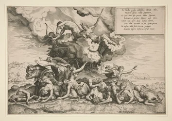 Apollo e Artemide che uccidono Niobe