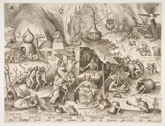 Avarizia Avaritia dalla serie I sette peccati capitali, 1558