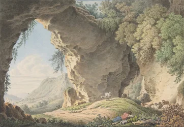 Paesaggio Roccioso con Pastore Dormiente