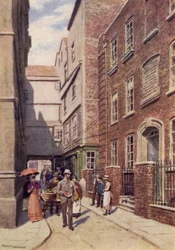 Ingresso a Bishopsgate da Great St Helens, 1890