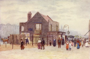 Vine Tavern, Mile End, guardando a ovest, 1903