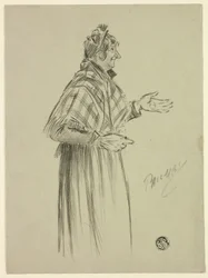 Personaggio scialle di Londra
