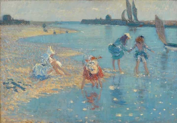 Walberswick, bambini che sguazzano, 1891