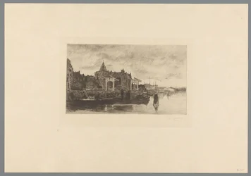 Veduta di Amsterdam con la cima della Schreierstoren