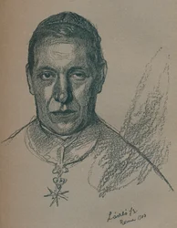 Schizzo-ritratto di Sua Eminenza il Cardinale Rampolla, 1900 1901-1902. Artisti: Fulop Laszlo, Philip A de Laszlo