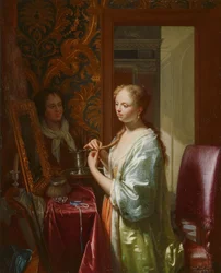 Signora alla sua toilette, c.1720