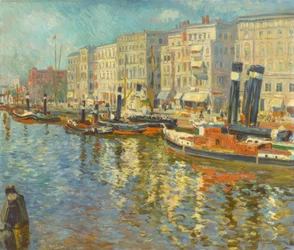 Stettino, porto (dipinto di Philipp Franck)