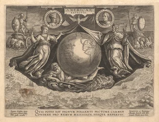 Copertina di Americae Retectio, 1591