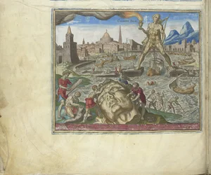 Il Colosso di Rodi dalla serie Le Ottave Meraviglie del Mondo, 1572
