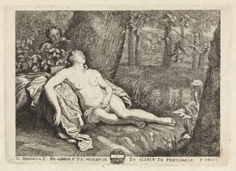 Ninfa dormiente spiata da un satiro