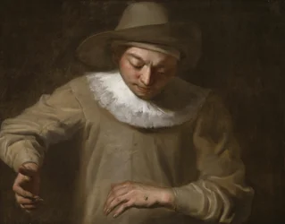 Pierrot che cattura una mosca
