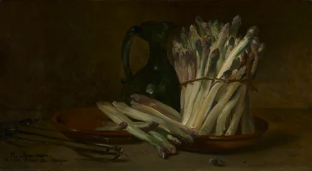 Natura morta con asparagi, c. 1880