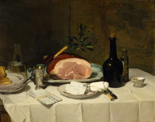 Natura morta con prosciutto