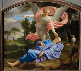 Elia addormentato (olio su tela)