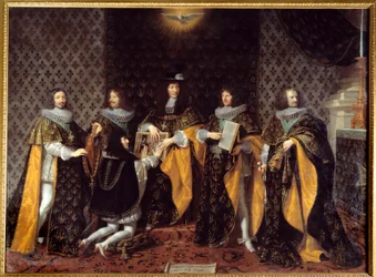 Il re Luigi XIV riceve suo fratello, il duca d