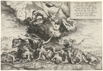 Apollo e Diana uccidono i figli di Niobe