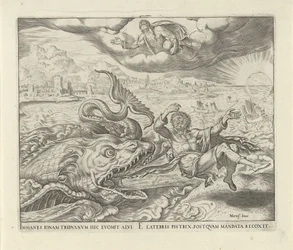 Il pesce vomita Giona sulla terra