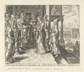 Giuditta ammonisce i governanti di Betulia (Storia di Giuditta e Oloferne)