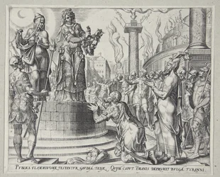 Giuditta mostra la testa di Oloferne al popolo di Betulia