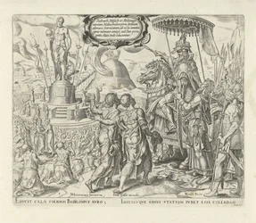 Nabucodonosor accusa Shadrach, Meshach e Abednego Storia di Shadrach, Meshach e Abednego (serie)