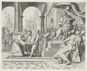 Saphan legge il Libro della Legge a Giosia