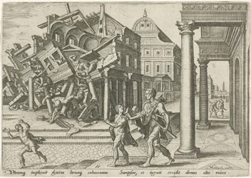 Sansone distrugge il tempio dei Filistei
