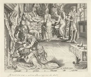 Tamar cucina per Amnon (Storia di Tamar e Amnon)