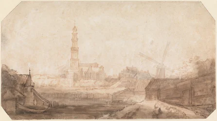 Veduta della Westerkerk e dei dintorni