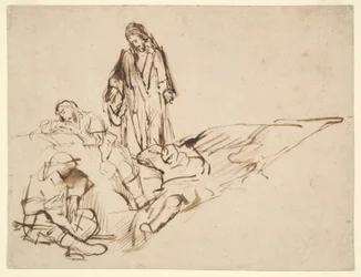 Studio di Cristo e gli Apostoli dormienti