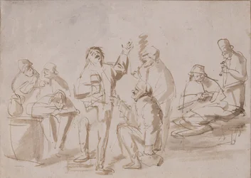 Contadini in una taverna, c.1662