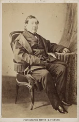 Ritratto del compositore Gioachino Antonio Rossini, ca 1860