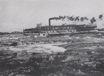 Attraversamento delle rapide di Lachine, fiume San Lorenzo