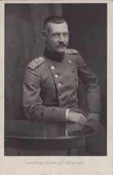 Principe ereditario Rupprecht di Baviera, comandante militare tedesco della Prima Guerra Mondiale (foto in b/n)