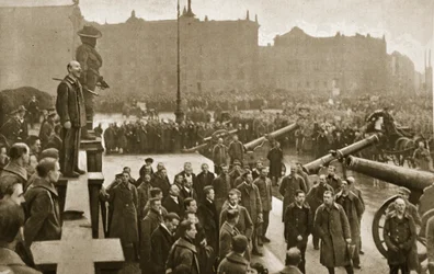 Durante una pausa nei conflitti civili nella capitale prussiana
