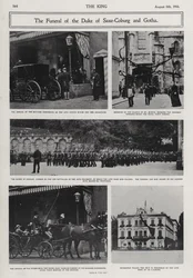 Funerale di Alfredo, Duca di Sassonia-Coburgo-Gotha, secondo figlio della Regina Vittoria e del Principe Alberto, Coburgo, Germania