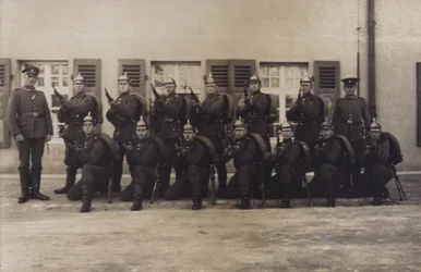 Gruppo di soldati di fanteria dell
