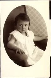 Passepartout Ak Principessa Hilda di Baviera da Bambina (foto in bianco e nero)