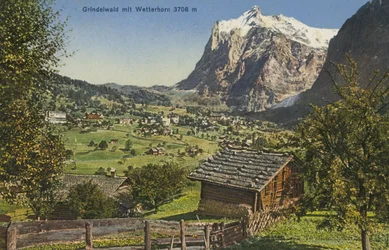 Grindelwald e Wetterhorn, Svizzera (foto a colori)