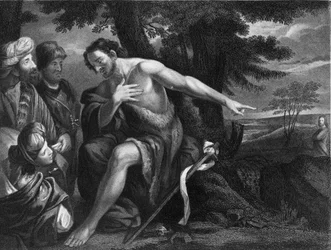 San Giovanni che predica (incisione)