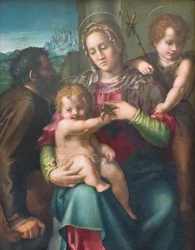 Sacra Famiglia con il giovane San Giovanni Battista
