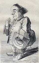 Un pensatore profondo - Caricatura di Pier Leone Ghezzi (1674-1755) - 1740