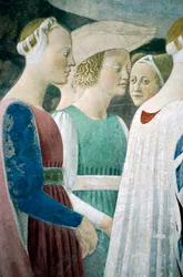 Adorazione del legno e incontro della Regina di Saba e Re Salomone (dettaglio)