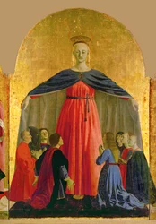 Santa Maria "della Misericordia", pezzo centrale del polittico dipinto per i "Confratelli della Misericordia".